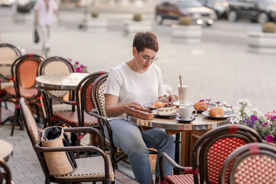 Parisian café terrace